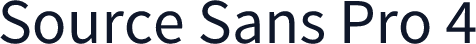 服务器字体 Source Sans Pro 4