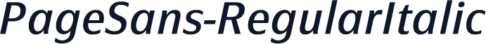 PageSans-RegularItalic