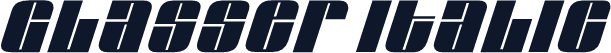 Glasser Italic