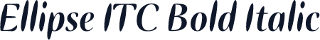 Ellipse ITC Bold Italic