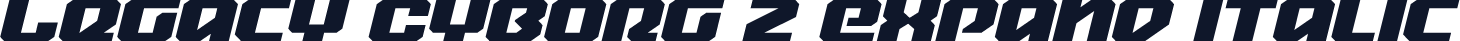 Legacy Cyborg 2 Expand Italic