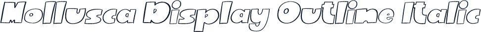 Mollusca Display Outline Italic