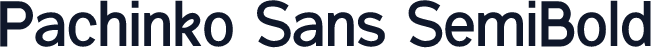 Pachinko Sans SemiBold