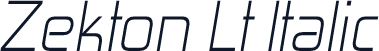 Zekton Lt Italic