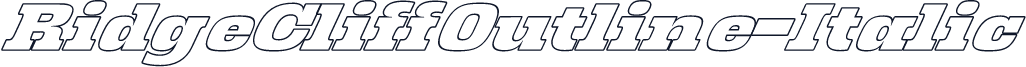 RidgeCliffOutline-Italic