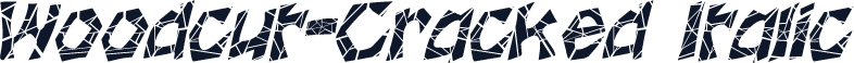 Woodcut-Cracked Italic