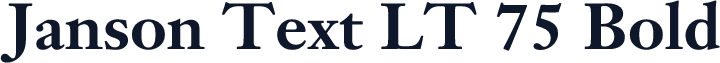 Janson Text LT 75 Bold