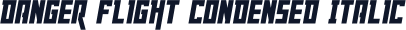 Danger Flight Condensed Italic