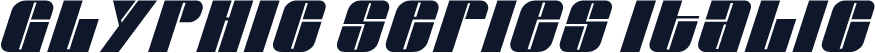 Glyphic Series Italic