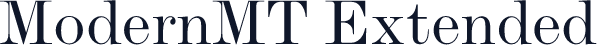 ModernMT Extended