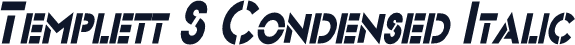 Templett S Condensed Italic
