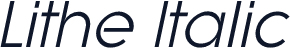 Lithe Italic