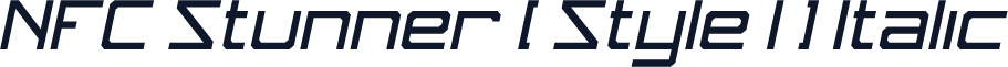NFC Stunner [ Style 1 ] Italic