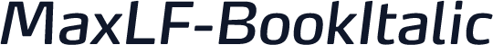 MaxLF-BookItalic