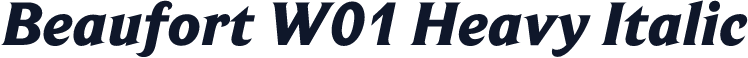 Beaufort W01 Heavy Italic