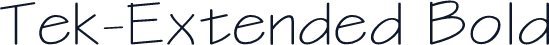 Tek-Extended Bold