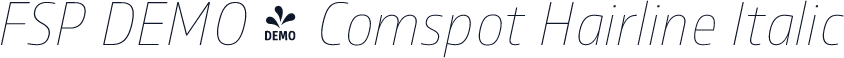 FSP DEMO - Comspot Hairline Italic