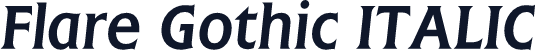 Flare Gothic ITALIC