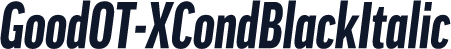 GoodOT-XCondBlackItalic