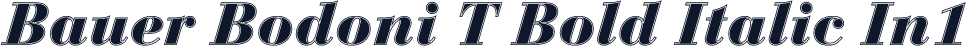 Bauer Bodoni T Bold Italic In1