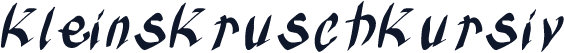 KleinsKruschKursiv