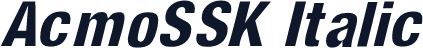 AcmoSSK Italic
