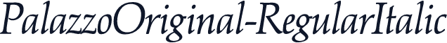 PalazzoOriginal-RegularItalic