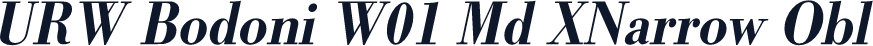 URW Bodoni W01 Md XNarrow Obl