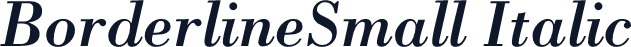 BorderlineSmall Italic