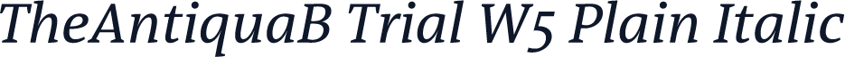 TheAntiquaB Trial W5 Plain Italic