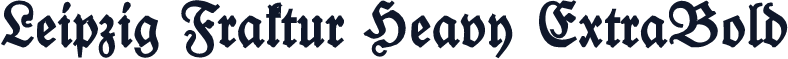 Leipzig Fraktur Heavy ExtraBold