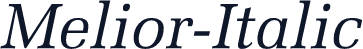 Melior-Italic