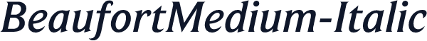 BeaufortMedium-Italic