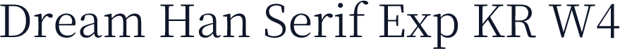 Dream Han Serif Exp KR W4