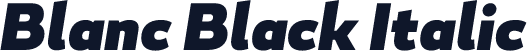 Blanc Black Italic