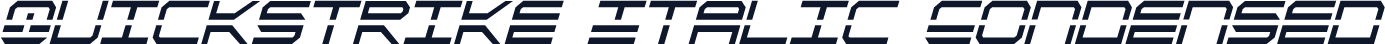 QuickStrike Italic Condensed