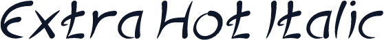 Extra Hot Italic