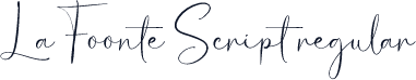 La Foonte Script regular
