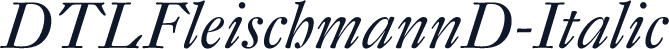 DTLFleischmannD-Italic