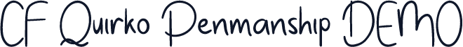 CF Quirko Penmanship DEMO