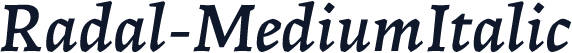 Radal-MediumItalic