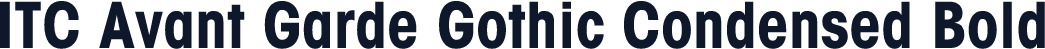 ITC Avant Garde Gothic Condensed Bold