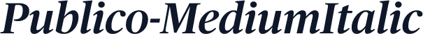 Publico-MediumItalic