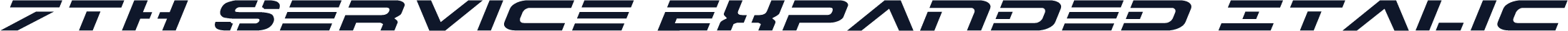 7th Service Expanded Italic