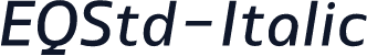☞EQStd-Italic