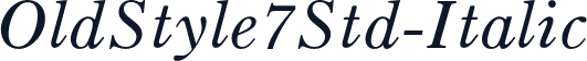 OldStyle7Std-Italic
