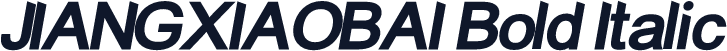 JIANGXIAOBAI Bold Italic
