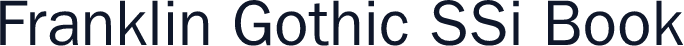 Franklin Gothic SSi Book
