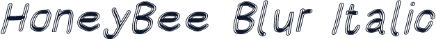 HoneyBee Blur Italic