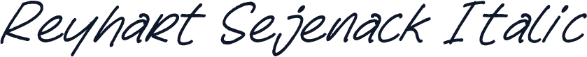 Reyhart Sejenack Italic